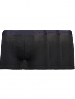 JUNK de LUXE 3-pak trunks i sort til herre