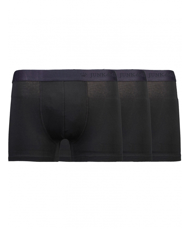 JUNK de LUXE 3-pak trunks i sort til herre billede 1