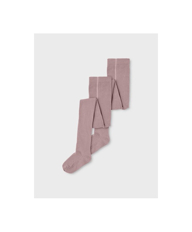 Name it 2-pak rib strømpebukser i woodrose og rose til piger – Outlet billede 4