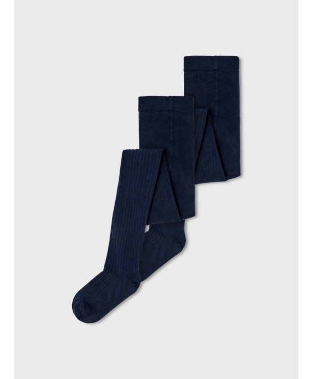 Name it 2-pak rib strømpebukser i navy til piger – Outlet billede 4