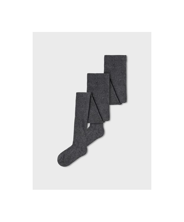 Name it 2-pak rib strømpebukser i mørkegrå til piger – Outlet billede 5