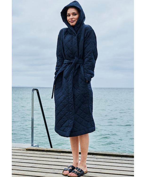 JBS of Denmark udendørs vinterbadekåbe navy unisex billede 5