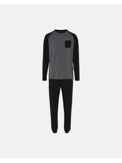 JBS sort bambusjersey-pyjamas til herre