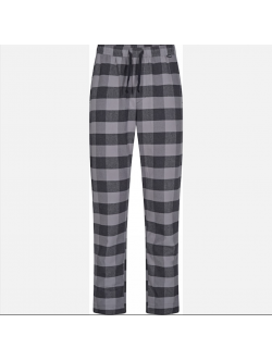 JBS sorte ternede flannel-pyjamasbukser til herre