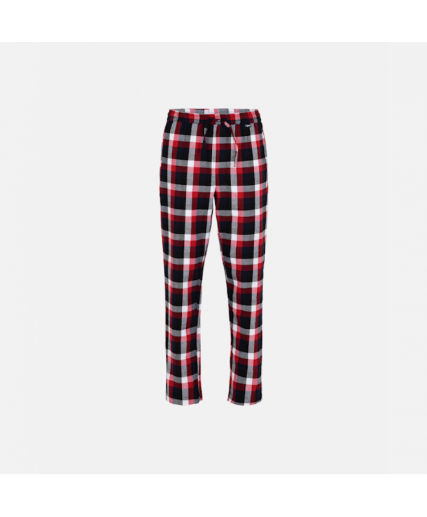 JBS pyjamasbukser i flannel ternet mønster i rød til herre billede 1