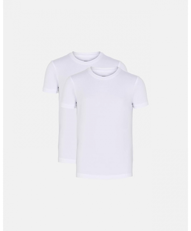JBS 2pak bambus t-shirt i hvid til drenge billede 1