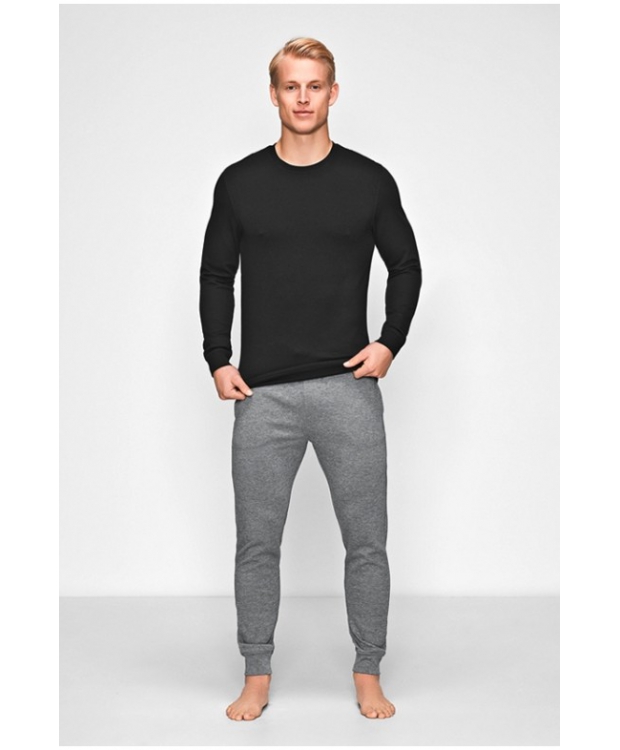 JBS of Denmark sort sweatshirt med bambusviskose til herre billede 2