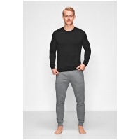 JBS of Denmark sort sweatshirt med bambusviskose til herre