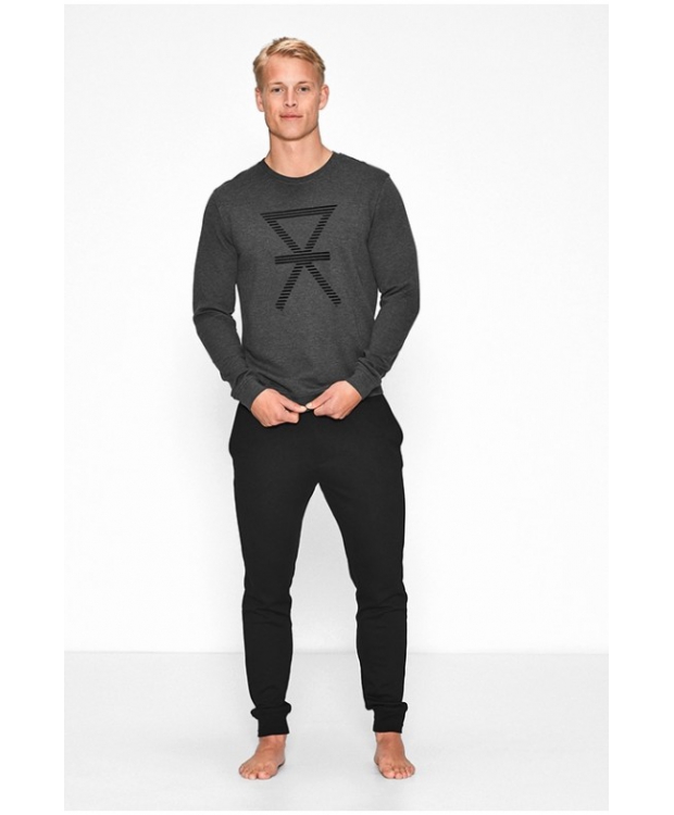 JBS of Denmark mørkegrå sweatshirt med bambusviskose til herre billede 2