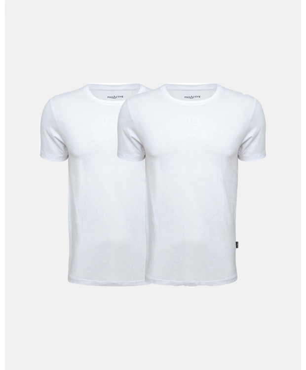 ProActive 2pak T-shirts bambus i hvid til herre billede 1