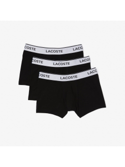 Lacoste 3-pak sorte boxershorts til herre – OUTLET