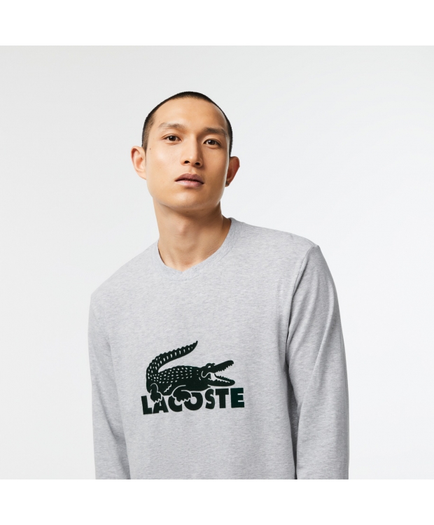 Lacoste pyjamassæt i sort og grå til herre – OUTLET billede 5
