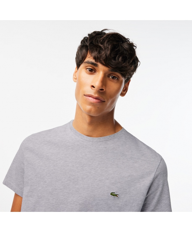Lacoste grå V-hals T-shirt til herre – regular fit billede 3