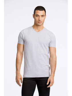 Lindbergh grå T-shirt med V-hals