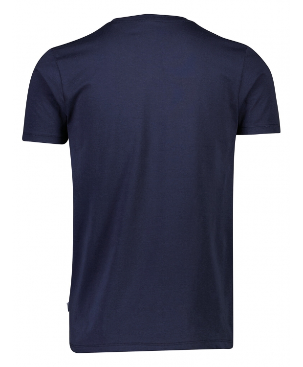 Lindbergh navy T-shirt med V-hals billede 3
