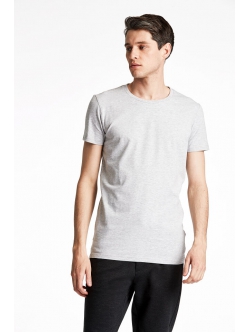 Lindbergh grå T-shirt med rund hals