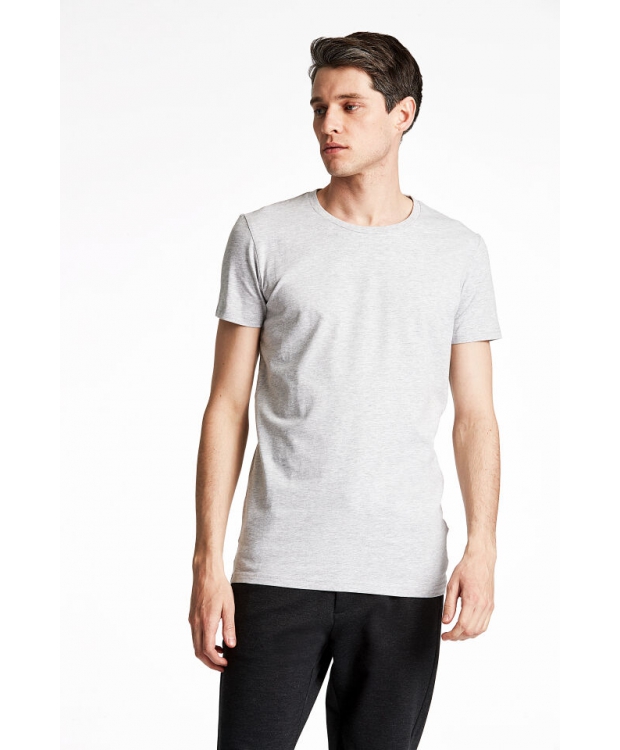 Lindbergh grå T-shirt med rund hals billede 1