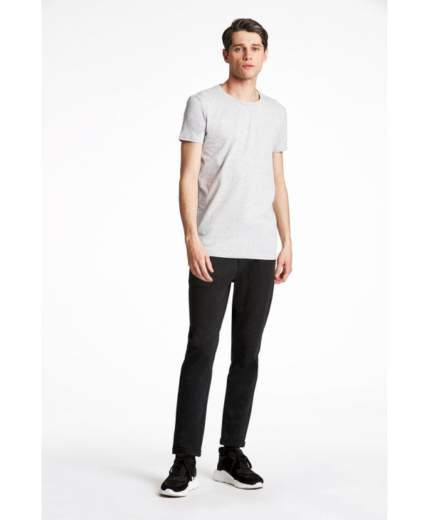 Lindbergh grå T-shirt med rund hals billede 6