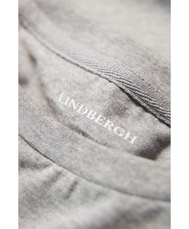 Lindbergh grå T-shirt med rund hals billede 8