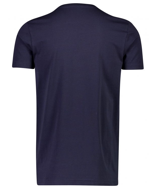 Lindbergh navy T-shirt med rund hals billede 3