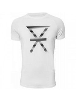 JBS of Denmark hvid T-shirt med print og bambusviskose til herre