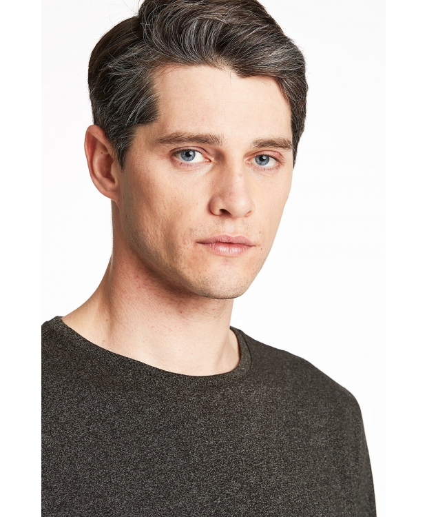 Lindbergh sort T-shirt i bomuldsblanding til herre billede 5