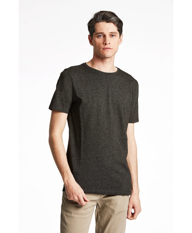 Lindbergh sort T-shirt i bomuldsblanding til herre billede 1