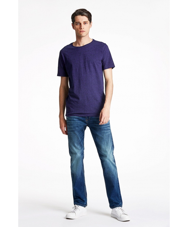Lindbergh navy T-shirt i bomuldsblanding til herre billede 4