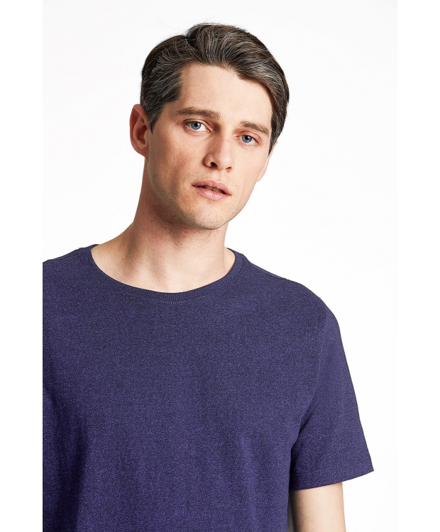 Lindbergh navy T-shirt i bomuldsblanding til herre billede 5