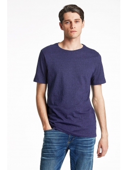 Lindbergh navy T-shirt i bomuldsblanding til herre