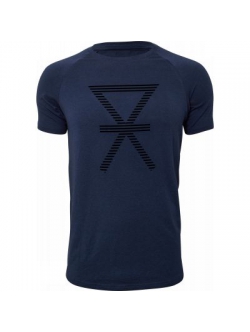 JBS of Denmark bambus-T-shirt med print i blå og sort til herre