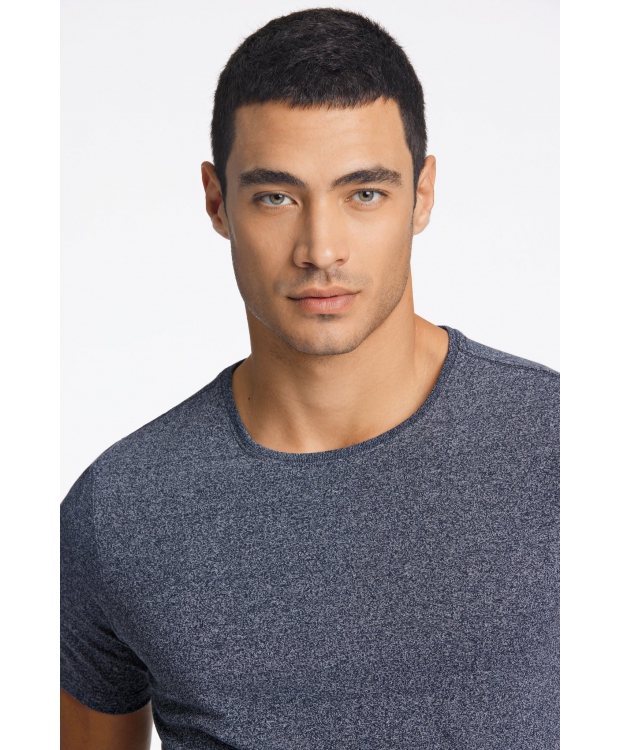 Lindbergh blå bright navy mix T-shirt til herre - OUTLET billede 4