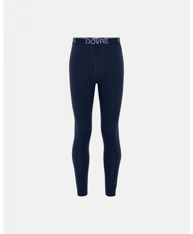 Dovre navy lange uldunderbukser i 100% uld billede 1