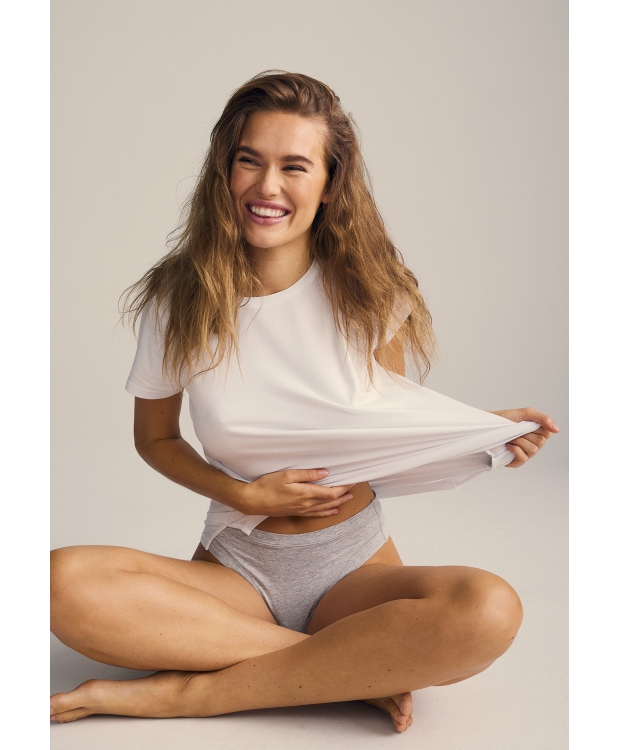 JBS of Denmark hvid bambus-T-shirt til kvinder billede 2