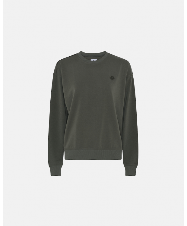 JBS of Denmark Women mørkeoliven sweatshirt i bambusmix billede 1