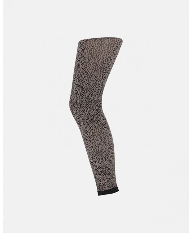 Decoy 70 den capri-strømpebukser med lyst leopardmønster billede 1