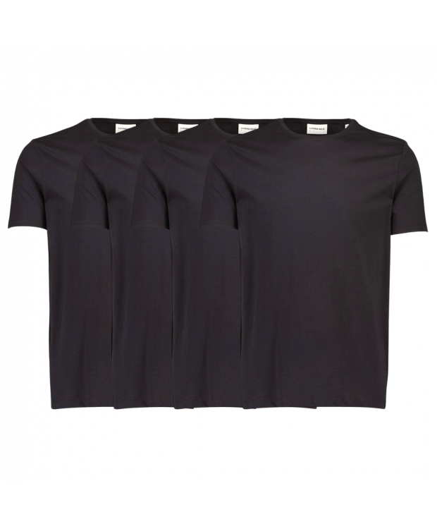 Lindbergh White sort 4-pak T-shirts til herre billede 1