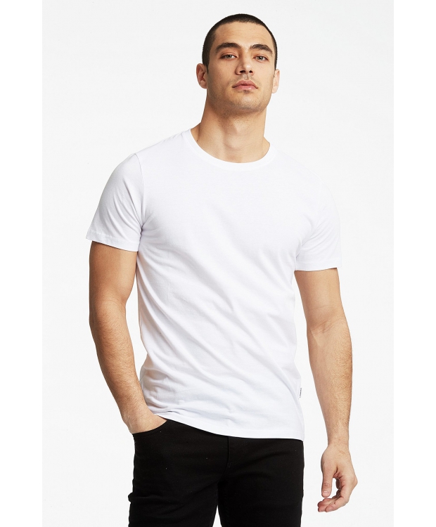 Lindbergh White hvid 4-pak T-shirts til herre billede 5