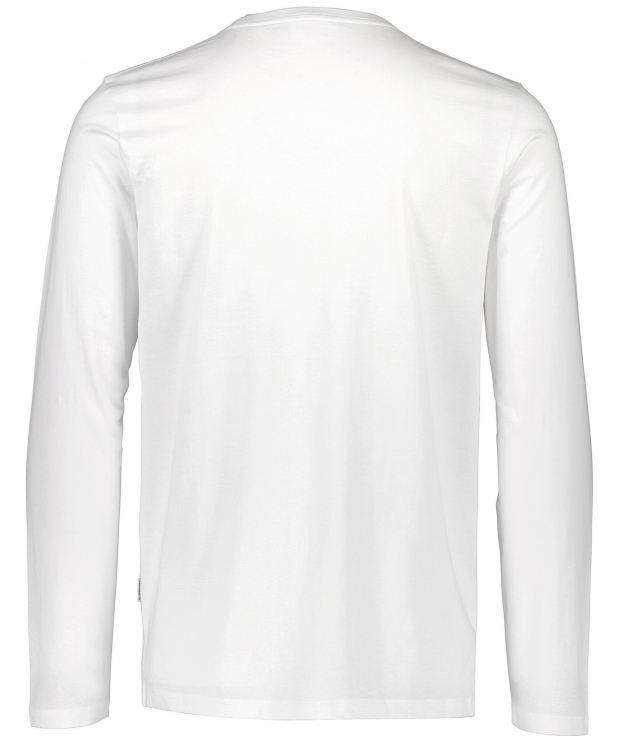 Lindbergh White hvid 3-pak langærmede T-shirts til herre billede 3