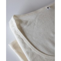 JBS of Denmark langærmet uld-T-shirt i ivory til kvinder – Outlet