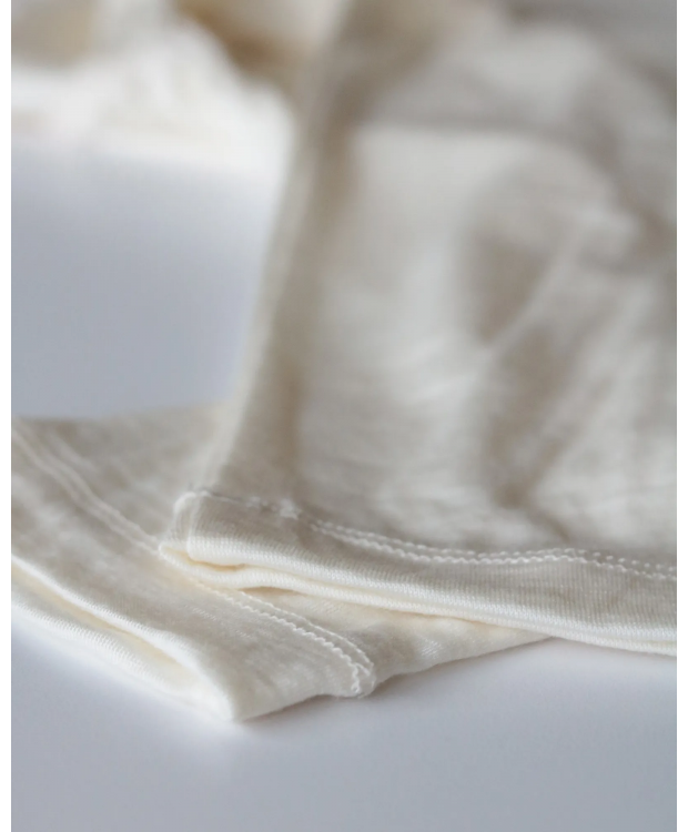 JBS of Denmark langærmet uld-T-shirt i ivory til kvinder – Outlet billede 3