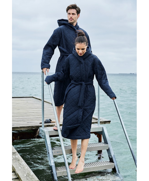 JBS of Denmark udendørs vinterbadekåbe navy unisex billede 1