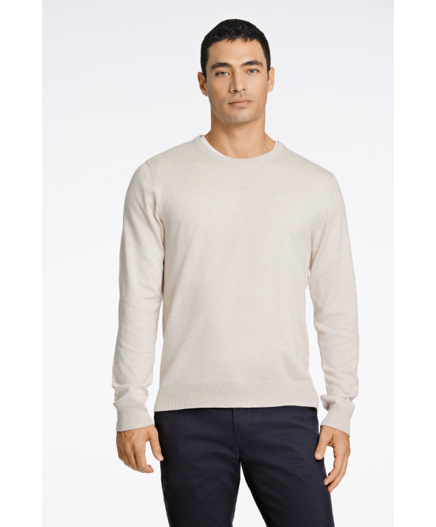 Lindbergh White offwhite striktrøje til herre billede 1