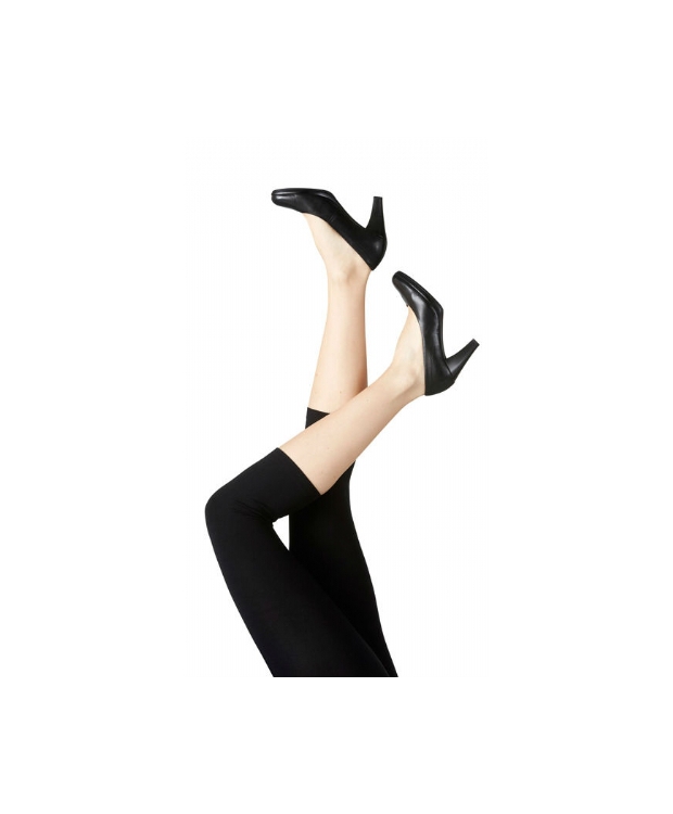 Festival sorte bambus-caprileggings 3/4 til kvinder billede 2