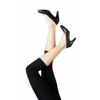 Festival sorte bambus-caprileggings 3/4 til kvinder