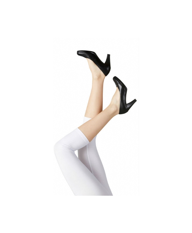 Festival hvide bambus-caprileggings 3/4 til kvinder billede 2