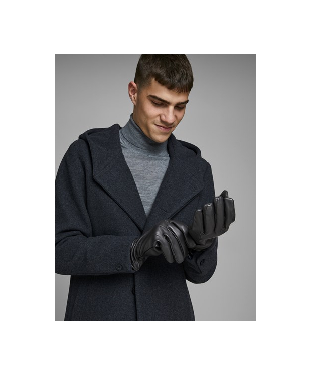 JACK & JONES læderhandsker til herre – sort billede 3