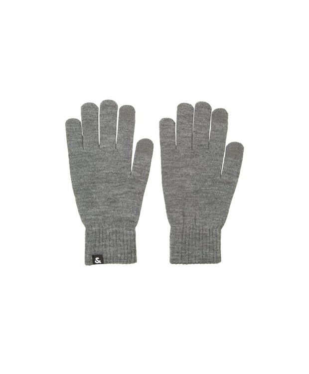 JACK & JONES strikhandsker i akryl til herre – grå – Outlet billede 1