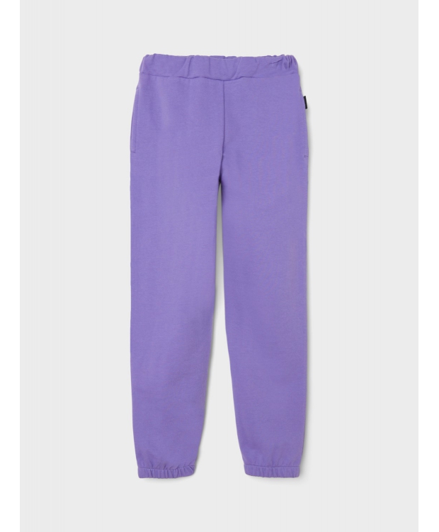 NAME IT sweatpants i bomuldsblanding til piger – lilla billede 1