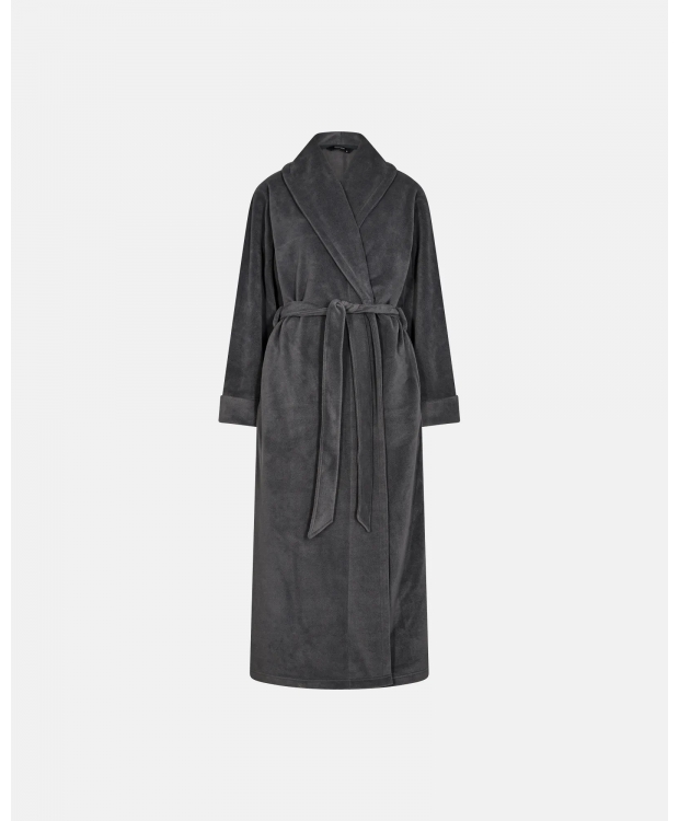 Decoy lang badekåbe i genanvendt polyester til kvinder – grå billede 2